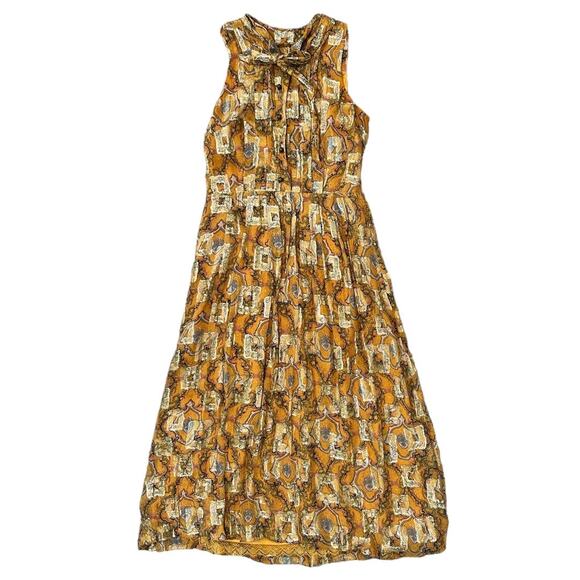 Anthropologie Goldspun Paisley Midi Dress - Picture 2 of 6